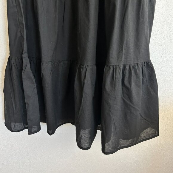 NWT Say What? Dress Black Midi Layered Tier Ruffle Sleeveless - Picture 7 of 12